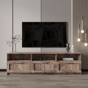 Modern minimalist TV cabinet 80 inch TV stand, open locker Living Room Bedroom