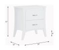 ACME Babb Night Table in White 97264