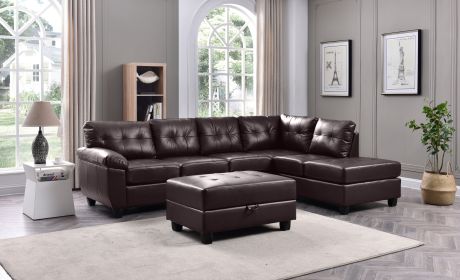 Glory Furniture Gallant G905B-SC Sectional , CAPPUCCINO