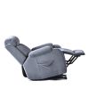 Lift Chair Recliner for Elderly Power Remote Control Recliner Sofa Relax Soft Chair Anti-skid Australia Cashmere Fabric Furniture Living Room Dusty Bl