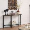 ACME Brantley Sofa Table in Oak & Sandy Black Finish LV00753