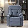 Lift Chair Recliner for Elderly Power Remote Control Recliner Sofa Relax Soft Chair Anti-skid Australia Cashmere Fabric Furniture Living Room Dusty Bl