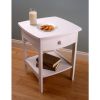 Claire Accent Table White Finish