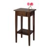 Regalia Accent Table with drawer; shelf