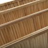 Sycamore wood 8 Panel Screen Folding Louvered Room Divider - light burn