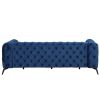 85.5" Velvet Upholstered Sofa with Sturdy Metal Legs,Modern Sofa Couch with Button Tufted Back, 3 Seater Sofa Couch for Living Room,Apartment,Home Off