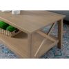 Edmiston Coffee Table with Shelf, Driftwood