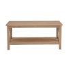 Edmiston Coffee Table with Shelf, Driftwood