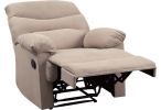 Arcadia Recliner (Motion) in Beige Woven Fabric