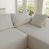 Modern Upholstered Sectional Sofa Couch Set,Modular 108" L Shaped Sectional Living Room Sofa Set With 6 Pillows,Free Combination Sofa Couch for Living