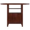 Albany High Table with Cabinet; Walnut