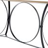 Maurice 47' Contemporary Console Table with Metal Base