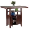 Albany High Table with Cabinet; Walnut