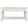 U_STYLE 55'' Modern Console Table Sofa Table for Living Room with 3 Drawers and 1 Shelf (As Same As WF299185AAK)