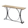 Maurice 47' Contemporary Console Table with Metal Base