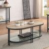 ACME Brantley Coffee Table in Oak & Sandy Black Finish LV00751