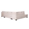 Ustyle Modern Large U-Shape Sectional Sofa, Double Extra Wide Chaise Lounge Couch, Beige