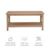 Edmiston Coffee Table with Shelf, Driftwood