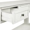 U_STYLE 55'' Modern Console Table Sofa Table for Living Room with 3 Drawers and 1 Shelf (As Same As WF299185AAK)