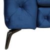 85.5" Velvet Upholstered Sofa with Sturdy Metal Legs,Modern Sofa Couch with Button Tufted Back, 3 Seater Sofa Couch for Living Room,Apartment,Home Off