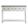 ACME Bence Console Table in Dark Charcoal & Antique White Finish AC00280