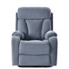 Lift Chair Recliner for Elderly Power Remote Control Recliner Sofa Relax Soft Chair Anti-skid Australia Cashmere Fabric Furniture Living Room Dusty Bl
