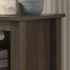 Benito Dark Dusty Brown 70" Wide TV Stand with Open Shelves and Cable Management