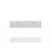 Manhattan Comfort Liberty 42.28 Mid-Century Modern Floating Entertainment Center with 2 Shelves in White