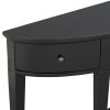U-Style Modern Curved Console Table Sofa Table with 3 drawers and 1 Shelf for Hallway, Entryway, Living Room