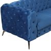 85.5" Velvet Upholstered Sofa with Sturdy Metal Legs,Modern Sofa Couch with Button Tufted Back, 3 Seater Sofa Couch for Living Room,Apartment,Home Off