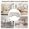 120" Modern U-Shaped Corner Sectional Sofa Upholstered Linen Fabric Sofa Couch for Living Room, Bedroom, Beige