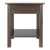 Stafford Accent Table; Oyster Gray