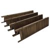 Sycamore wood 8 Panel Screen Folding Louvered Room Divider - brown