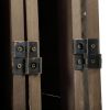 Sycamore wood 8 Panel Screen Folding Louvered Room Divider - brown
