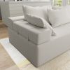 Modern Upholstered Sectional Sofa Couch Set,Modular 108" L Shaped Sectional Living Room Sofa Set With 6 Pillows,Free Combination Sofa Couch for Living