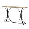 Maurice 47' Contemporary Console Table with Metal Base