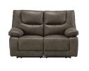 Harumi Loveseat (Power Motion); Gray Leather-Aire