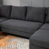 110'' Wide Reversible Left or Right Chaise of Sectional Sofa U-Shape Convertible Sofa Couch 4-Seat Couch with Chaise Lounge Upholstered for Living Roo