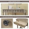 Retro Console Table Entryway Table 58" Long Sofa Table with 2 Drawers in Same Size and Bottom Shelf for Storage (Rustic )