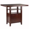Albany High Table with Cabinet; Walnut