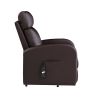 Ricardo Recliner w/Power Lift; Brown PU