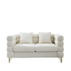 3-seater + 3-seater Combination sofa.White teddy(Ivory)