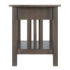 Stafford Accent Table; Oyster Gray