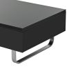 ON-TREND Multi-functional Coffee Table with Lifted Tabletop, Contemporary Cocktail Table with Metal Frame Legs, High-gloss Surface Dining Table for Li