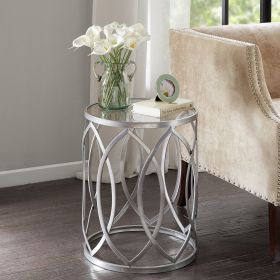 Arlo Metal Eyelet Accent Table (Color: as Pic)