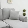[VIDEO provided] [New] 108*85.5" Modern U Shape Sectional Sofa, 7 Seat Fabric Sectional Sofa Set with 3 Pillows Included for Living Room, Apartment, O