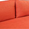Modern Style Sofa Linen Fabric Loveseat Small Love Seats Couch for Small Spaces; Living Room; Apartment