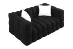 62.2length ,35.83" deepth ,human body structure for USA people, marshmallow sofa,boucle sofa ,White color,3 seater