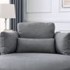 [Video] Welike Swivel Accent Barrel Modern Dark Grey Sofa Lounge Club Big Round Chair with Storage Ottoman Linen Fabric for Living Room Hotel with Pil