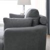 [Video] Welike Swivel Accent Barrel Modern Dark Grey Sofa Lounge Club Big Round Chair with Storage Ottoman Linen Fabric for Living Room Hotel with Pil